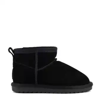 Kleertjes.com Colors of california gevoerde suède enkelboots zwart meisjes suede aanbieding
