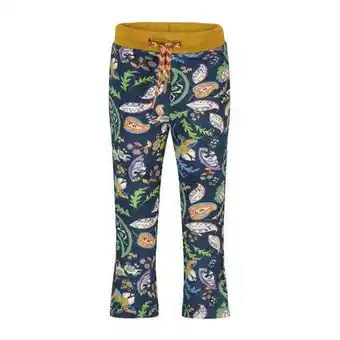 Kleertjes.com Like flo flared broek met paisleyprint donkerblauw/multicolor meisjes viscose aanbieding