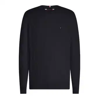 La Redoute Tommy hilfiger trui met ronde hals in gestructureerd tricot aanbieding