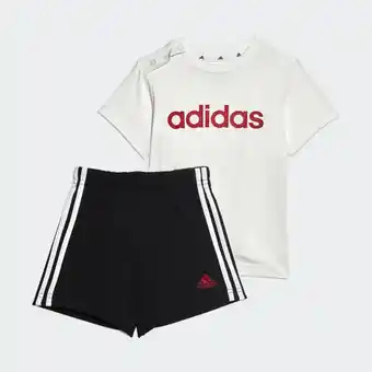 La Redoute Adidas 2-delig ensemble t-shirt + short aanbieding