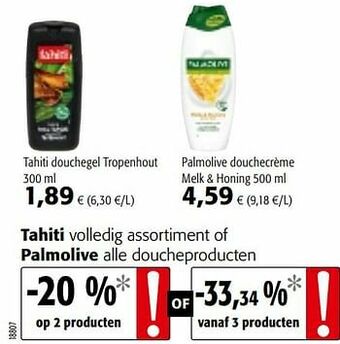 Colruyt Tahiti douchegel tropenhout aanbieding