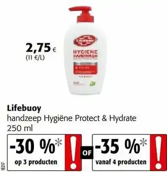 Colruyt Lifebuoy handzeep hygiëne protect + hydrate aanbieding