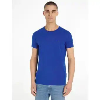 La Redoute Tommy hilfiger t-shirt met korte mouwen, ronde hals, geborduurd logo aanbieding