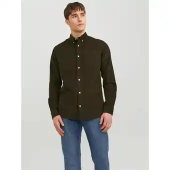 La Redoute Jack & jones effen hemd in fluweel jjeclassic aanbieding