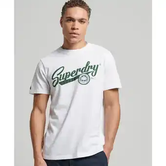 La Redoute Superdry bedrukt t-shirt met korte mouwen en ronde hals aanbieding