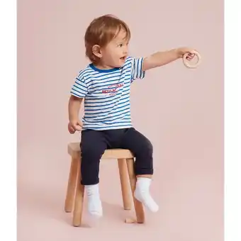 La Redoute Petit bateau gestreept t-shirt met korte mouwen aanbieding