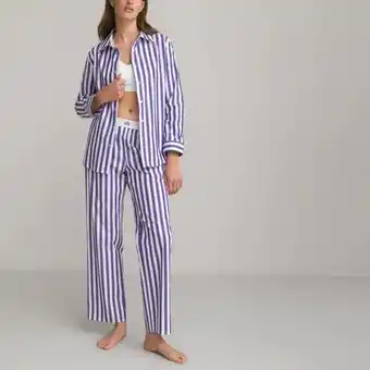 La Redoute La redoute gestreepte pyjama signature in katoen popeline aanbieding