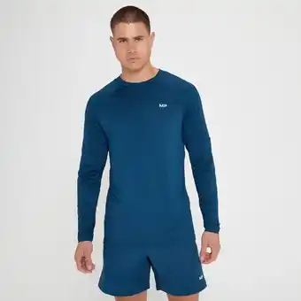 Mp teo shirt met lange mouwen voor heren - felblauw - xxs