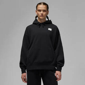 Nike Jordan flight fleecehoodie voor dames - zwart aanbieding