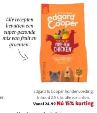 Intratuin Edgard & cooper hondenvoeding aanbieding