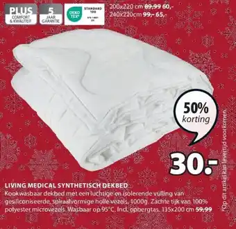Jysk Living medical synthetisch dekbed aanbieding