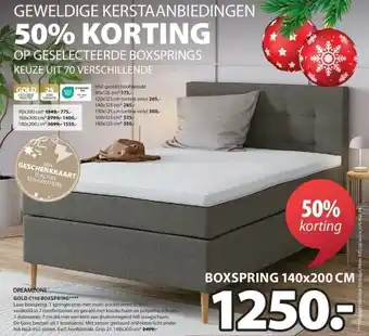 Jysk Gold c110 boxspring aanbieding