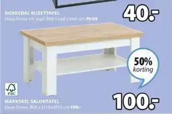 Jysk Markskel salontafel aanbieding