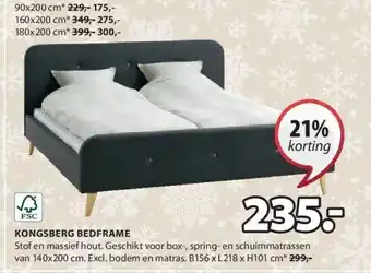 Jysk Kongsberg bedframe aanbieding
