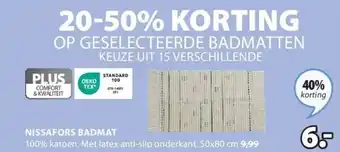 Jysk Nissafors badmat aanbieding