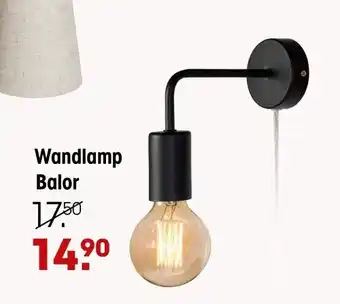 Kwantum Wandlamp balor aanbieding