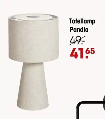 Kwantum Tafellamp pandia aanbieding