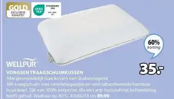 Jysk Vongsen traagschuimkussen aanbieding