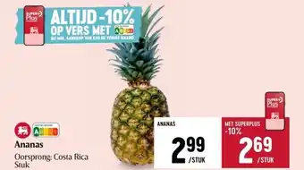 Delhaize Ananas aanbieding