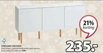 Jysk Korsvang dressoir aanbieding