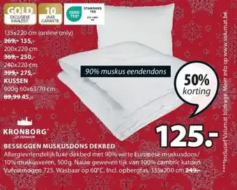 Jysk Besseggen muskusdons dekbed aanbieding
