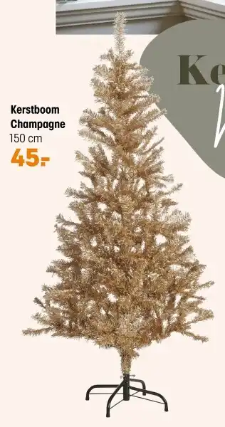 Kwantum Kerstboom champagne aanbieding