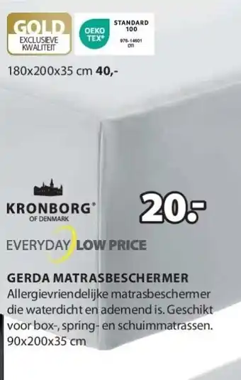 Jysk Gerda matrasbeschermer aanbieding