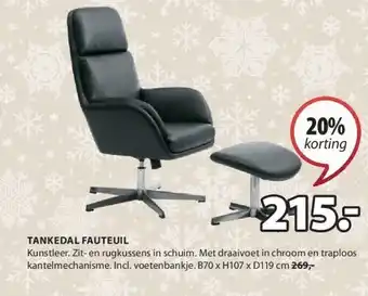 Jysk Tankedal fauteuil aanbieding