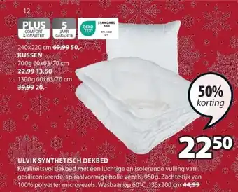 Jysk Ulvik synthetisch dekbed aanbieding