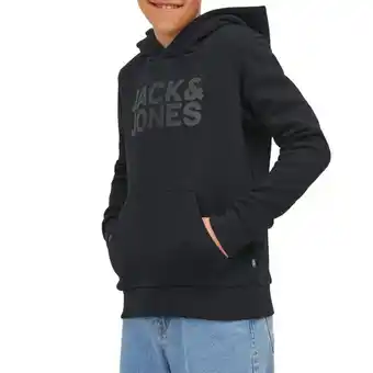 Plutosport Jack & jones corp logo hoodie junior aanbieding