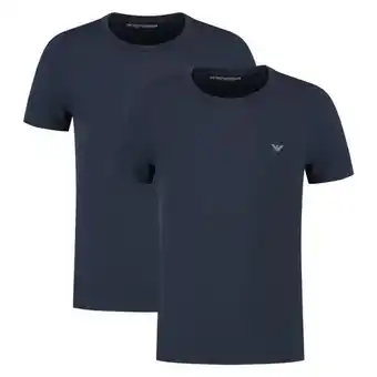 Armani emporio crew shirts heren (2-pack)