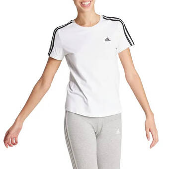 Plutosport Adidas essentials slim 3-stripes shirt dames aanbieding