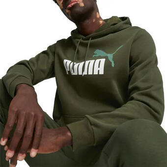 Plutosport Puma essentials+ big logo hoodie heren aanbieding