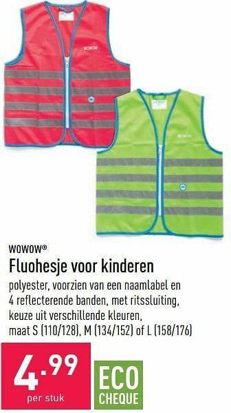 ALDI Fluohesje voor kinderen aanbieding