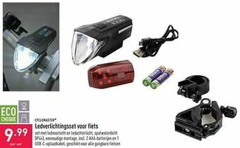 ALDI Ledverlichtingsset voor fiets aanbieding