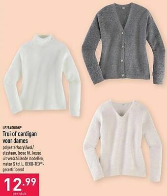 ALDI Trui of cardigan voor dames aanbieding