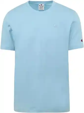Champion t-shirt logo lichtblauw