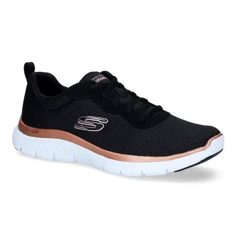 Torfs Skechers flex appeal 4.0 zwarte sneakers aanbieding