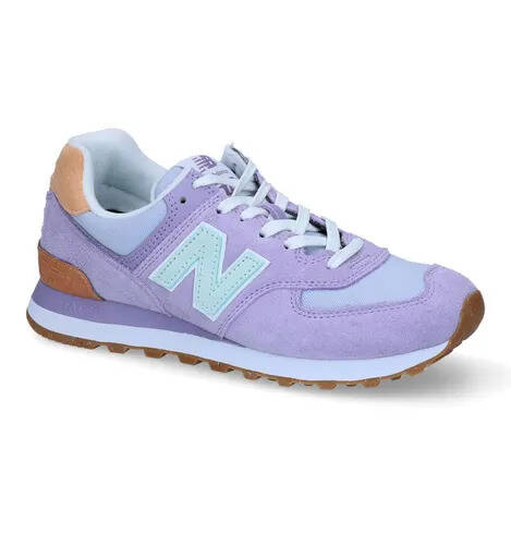 Torfs New balance wl574 paarse sneakers aanbieding
