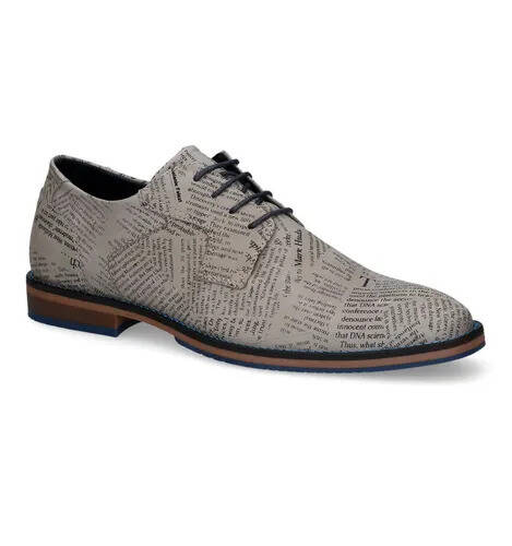 Torfs Bullboxer taupe geklede schoenen aanbieding