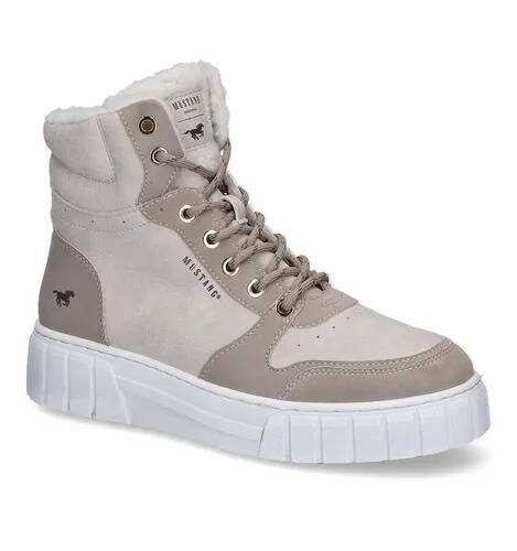 Torfs Mustang ecru hoge sneakers aanbieding