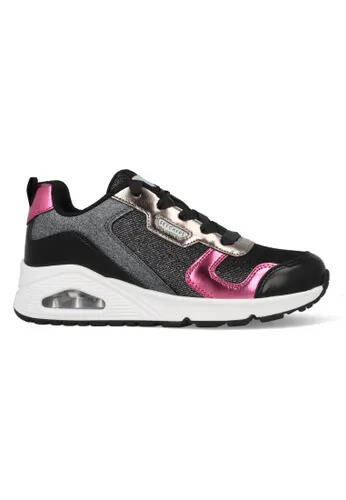To Be Dressed Skechers uno metallic 310513l/bkmt zilver aanbieding