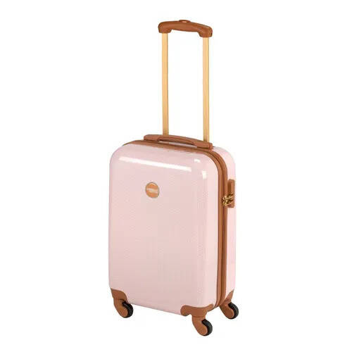 Travelbags Princess traveller trendy dots small pink harde koffer aanbieding