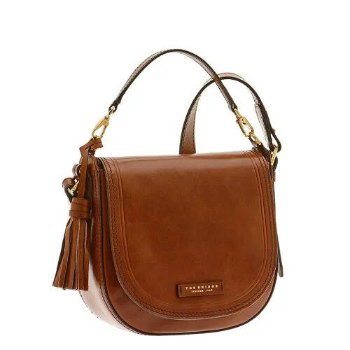 Travelbags The bridge pearl district shoulderbag brown/gold damestas aanbieding
