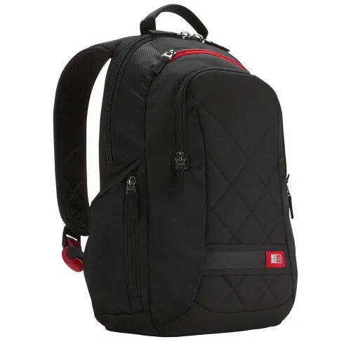 Travelbags Case logic sporty backpack 14 inch black backpack aanbieding