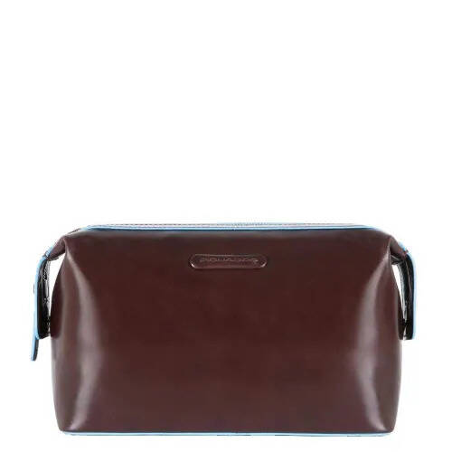 Travelbags Piquadro blue square toiletry bag mocca aanbieding
