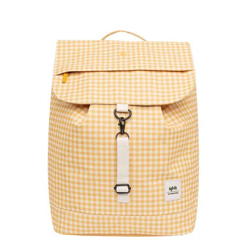 Travelbags Lefrik scout backpack printed vichy mustard laptoprugzak aanbieding