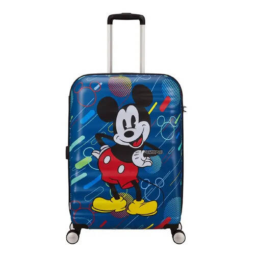 Travelbags American tourister wavebreaker disney spinner 67 mickey future pop harde koffer aanbieding