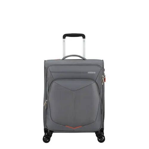 Travelbags American tourister summerfunk spinner 55 expandable titanium grey zachte koffer aanbieding