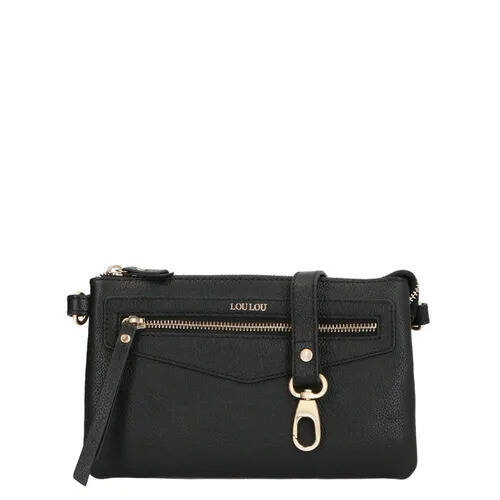 Travelbags Loulou essentiels royal nappa x-body black damestas aanbieding